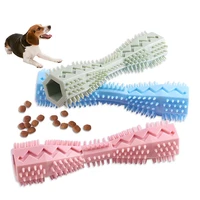 dog chew toys tpr pet toothbrush teeth cleaning puppy brushing stick brush bite resistant molar pet supplies squeak dog toy