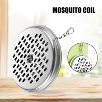 portable mosquito coils holder hanging hotel metal repellent rack with cover mosquito coil tray summer anti mosquito home supply