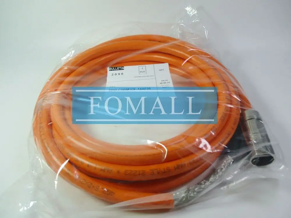 

1 шт. новый кабель двигателя 6 м 2090-CSBM1DF-14AF06 сервокабель питания
