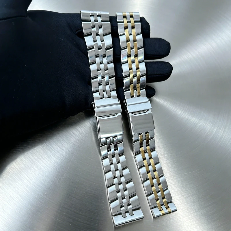 Фото Ремешок для часов из нержавеющей стали 904L, 20 мм, 22 мм, 24 мм, браслет для часов Breitling, ремешок для часов AVENGER NAVITIMER SUPEROCEAN №1