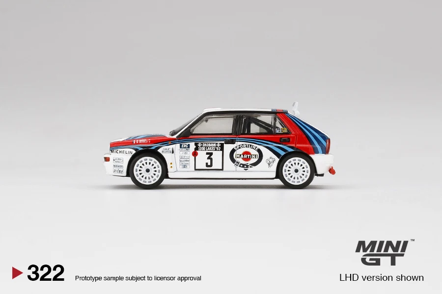 

Модель автомобиля для ралли MINI GT 1:64 Lancia Delta HF 1992