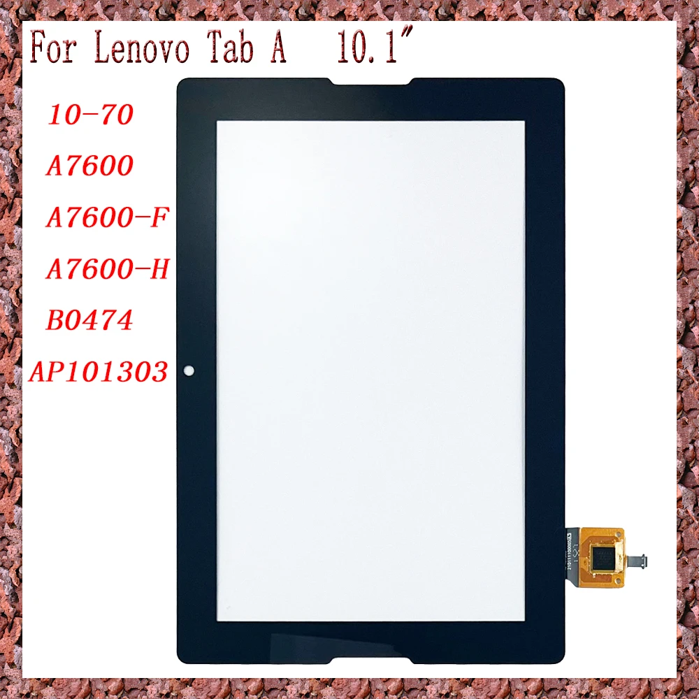 Сенсорный Экран AAA для Lenovo Tab A 10 1 '✐-70 A7600 A7600-F B0474 AP101303 + OCA LCD Замена передней