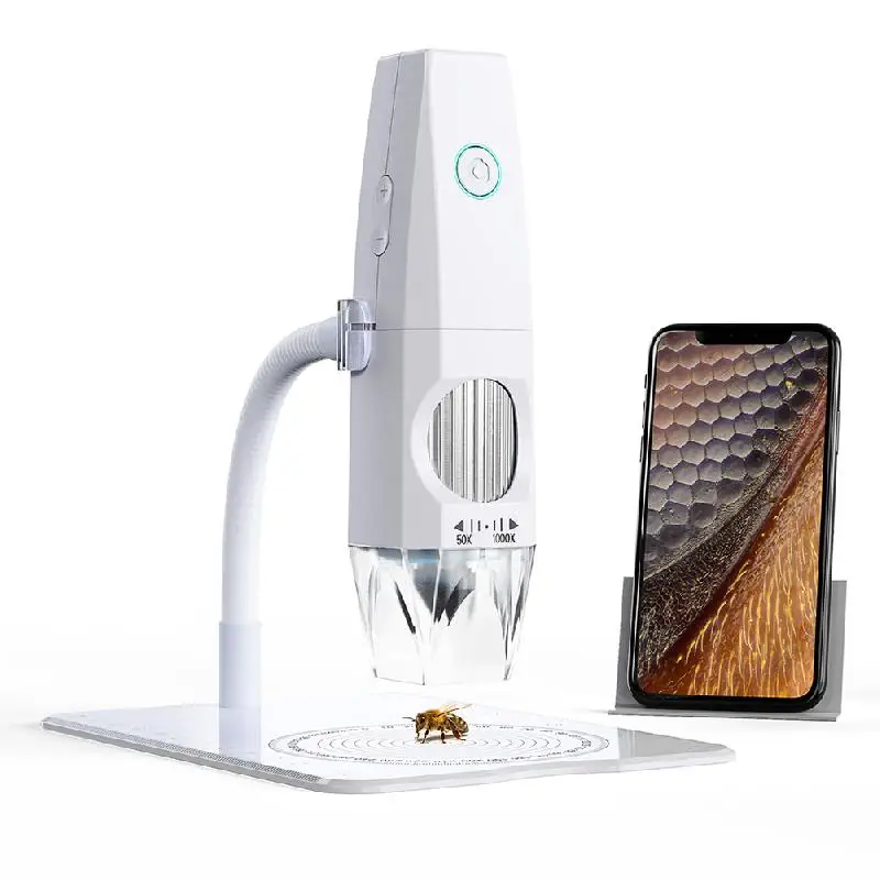 

2MP 1080P WiFi Electron Microscope Portable USB Mobilephone Computer Connecting Microscope Photo Video Taking For Insects Skin