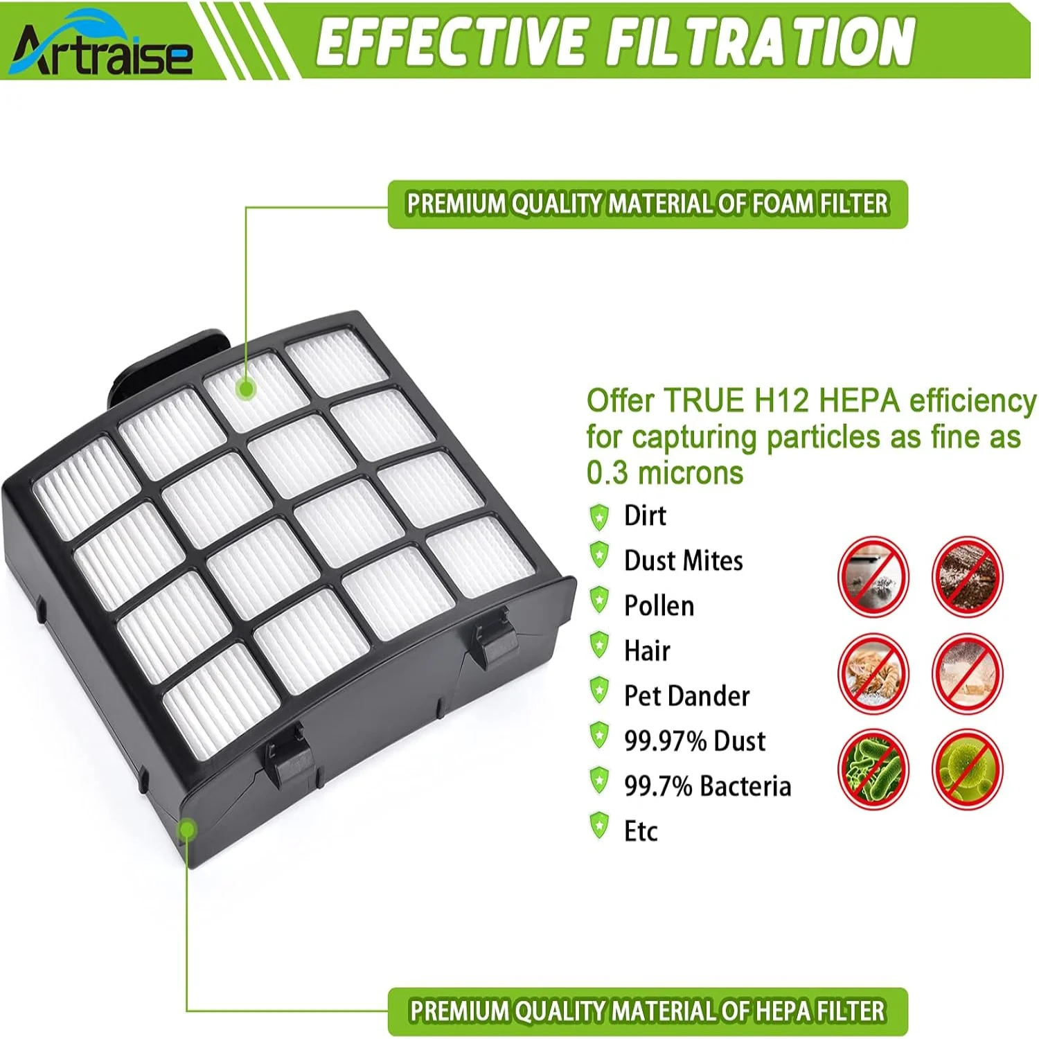 Фильтр для DuoClean PowerFin вертикальный с подъемным пылесосом AZ2000 AZ2000W AZ2002 запасная