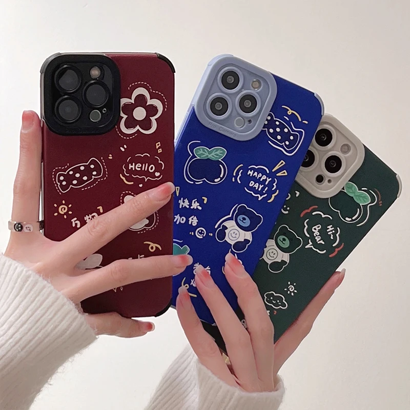

Fashion Candy Cherry Pattern Phone Case For iPhone 13 12 Mini 11 Pro XS Max X XR 7 8 6 6S Plus Red 2022 Cute Shockproof Cover