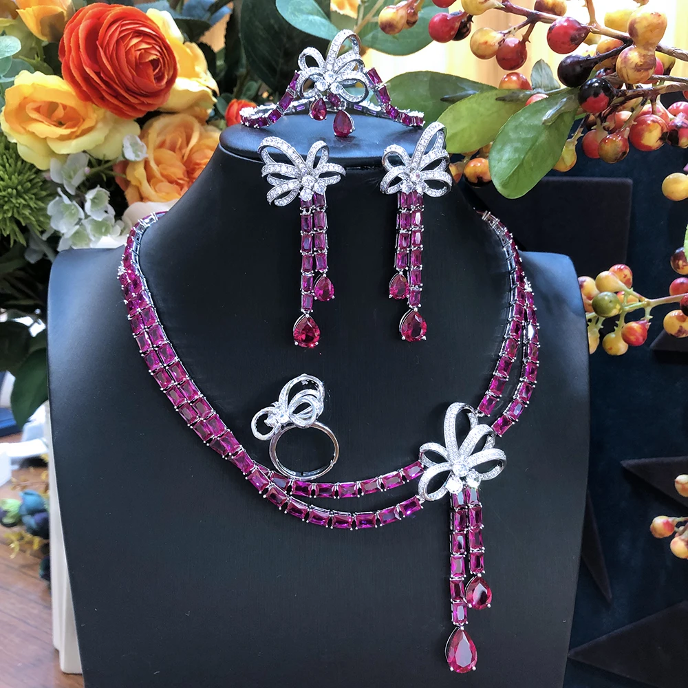 

Благородное и элегантное свадебное ожерелье Siscathyy, модное ожерелье с кубическим цирконием, Арабская цепочка, нигерийские аксессуары