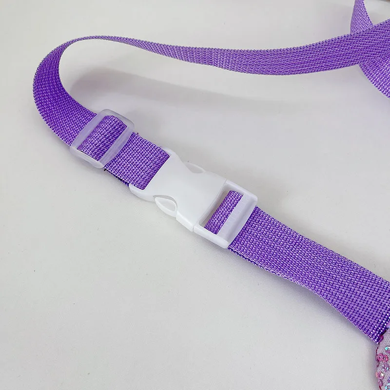 Glitter Waist Bag for Girls PU Sequins Cartoon Cross Body Fashion Bling Shoulder Chest Bag Baby Purse Bumbag Fanny Pack for Kids