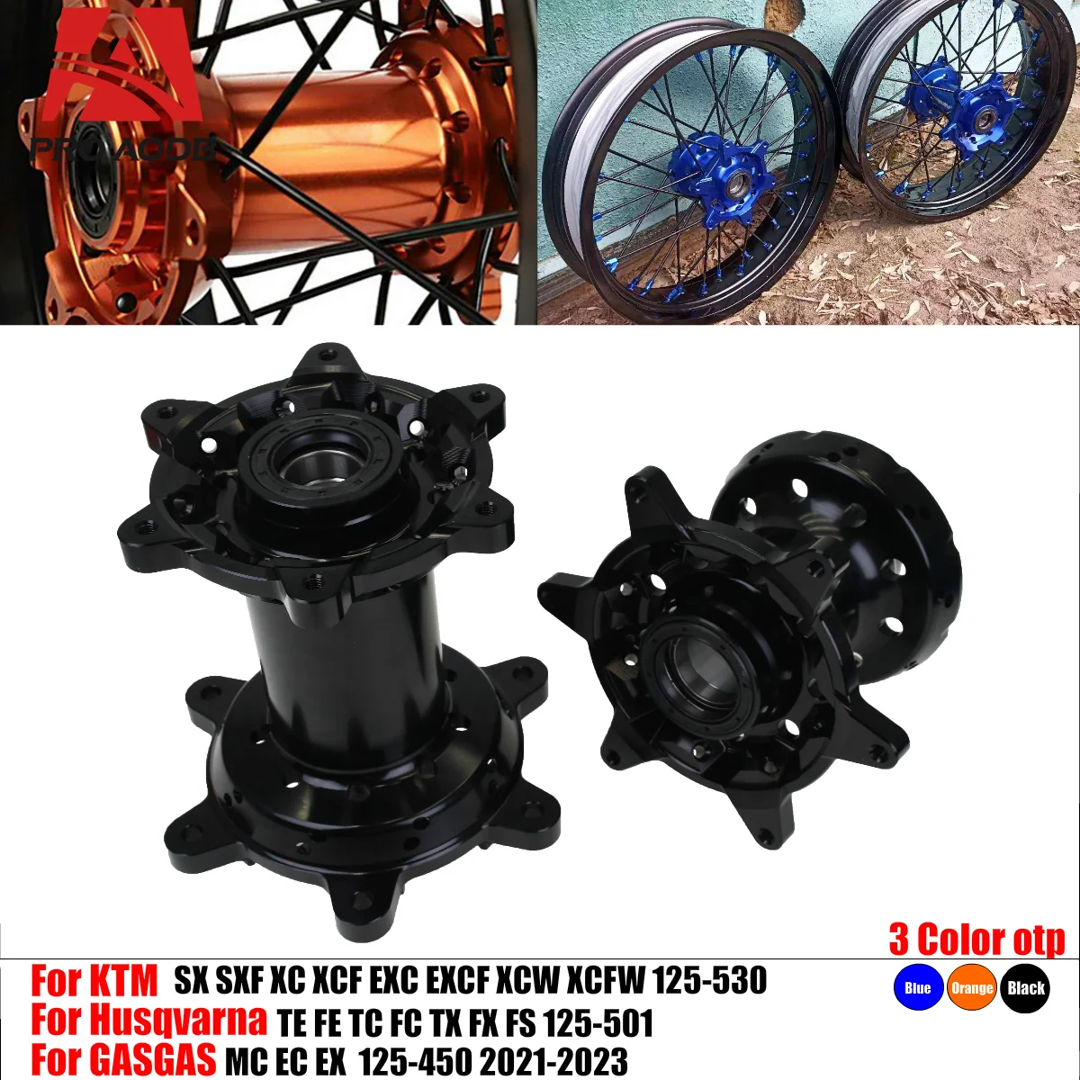 Для KTM SXF XCF SMR HUSQVARNA FC FX TC TX GASGAS EXF MXF Мотоцикл Премиум Алюминиевые передние и задние