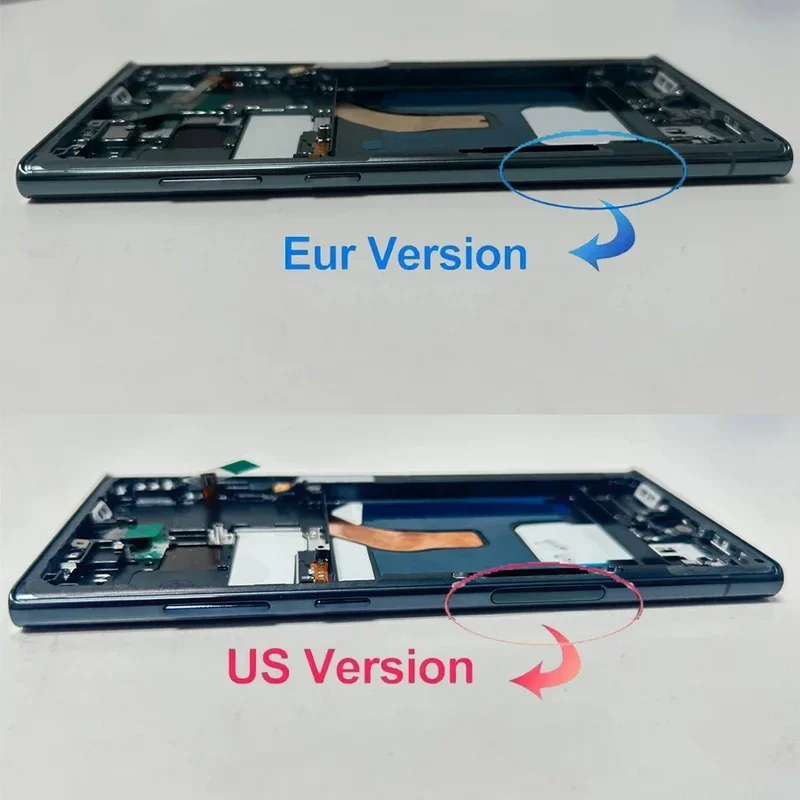 Фото Экран AMOLED S22 Ultra 5G для Samsung Galaxy S22 Ultra 5G S908B S908B/DS, ЖК-дисплей, цифровой сенсорный экран, замена №2