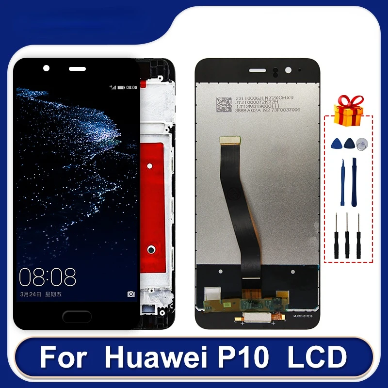 

5.1" For HUAWEI P10 Display Touch Screen For HUAWEI P10 LCD VTR-AL00 VTR-AL01 VTR-L09 VTR-L10 Display Assembly Replacement