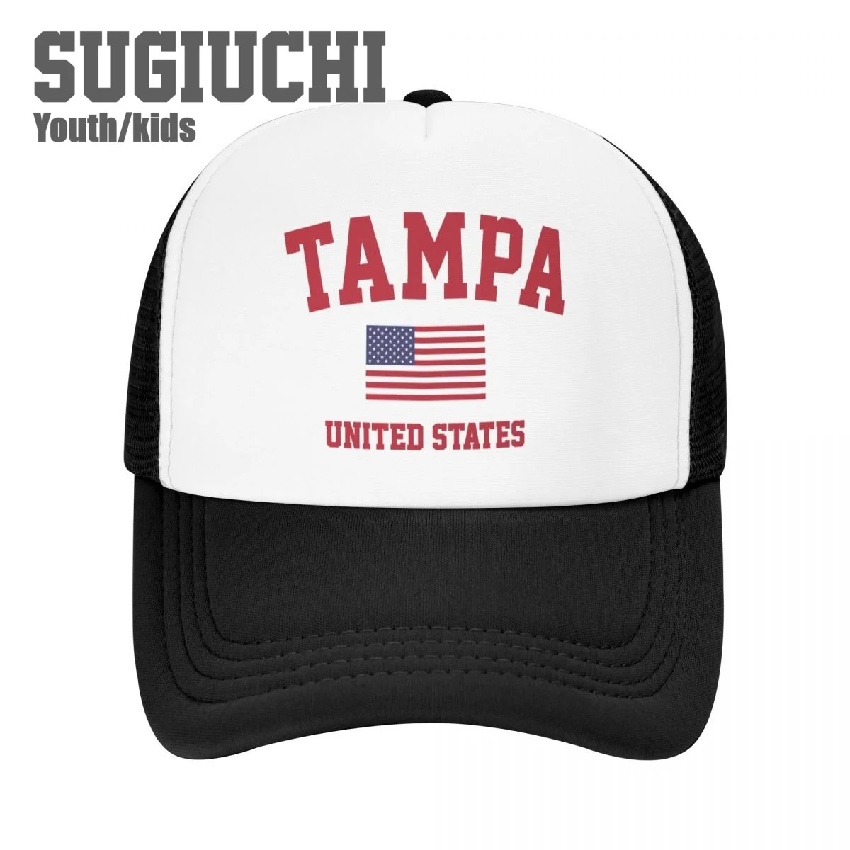 

Kids Mesh Cap Hat Tampa Of USA United States City Baseball Caps for Youth Boys Girls Pupil Children's Hats Outdoor Sports Unisex