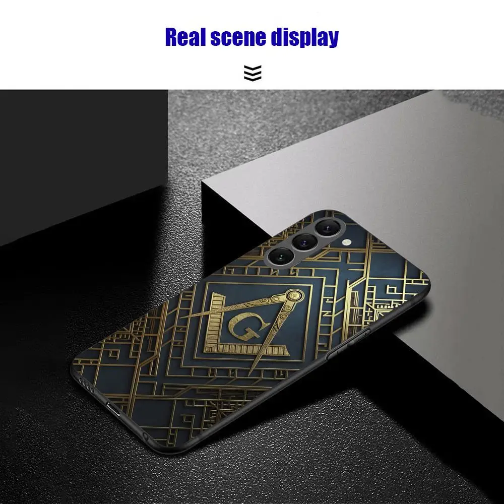 Горячий чехол для телефона с узором Freemasonry LOOG Samsung Galaxy S25 S24 S23 S22 S21 S20 Plus Ultra Note20