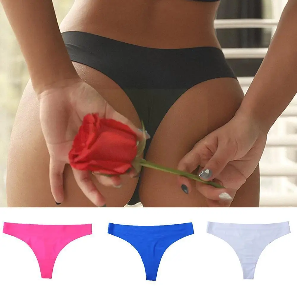

Seamless Thong Women Low Waist Panties Sexy Underwear Comfortable Thongs Underwear Lingerie Briefs Panty Ladies Lingere Lad K9t3