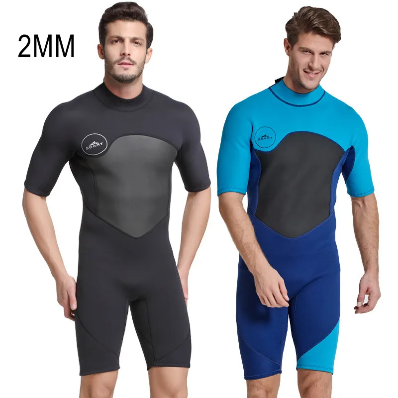 

2MM Neoprene Short Sleeve Keep Warm Snorkeling Diving Suit For Men Scuba Spearfishing Surfing Swim Hunting Triathlon WetSuit