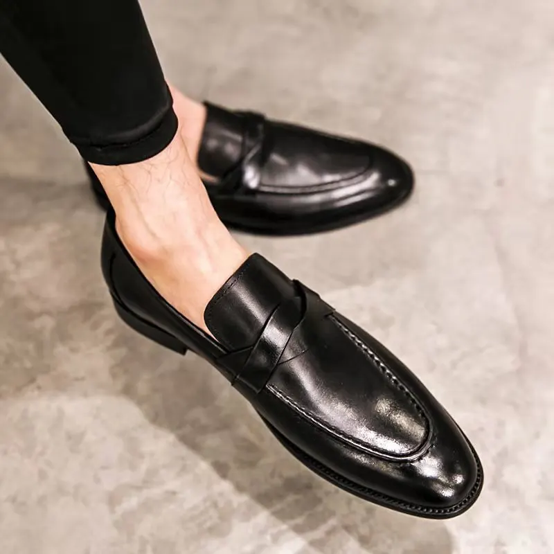 

Luxurious Men's Shoes Moccasins Loafer Shoes Men Casual Leather Office Shoes Mens Slip on Shoes Mens Dress Shoes Big Size 38-48