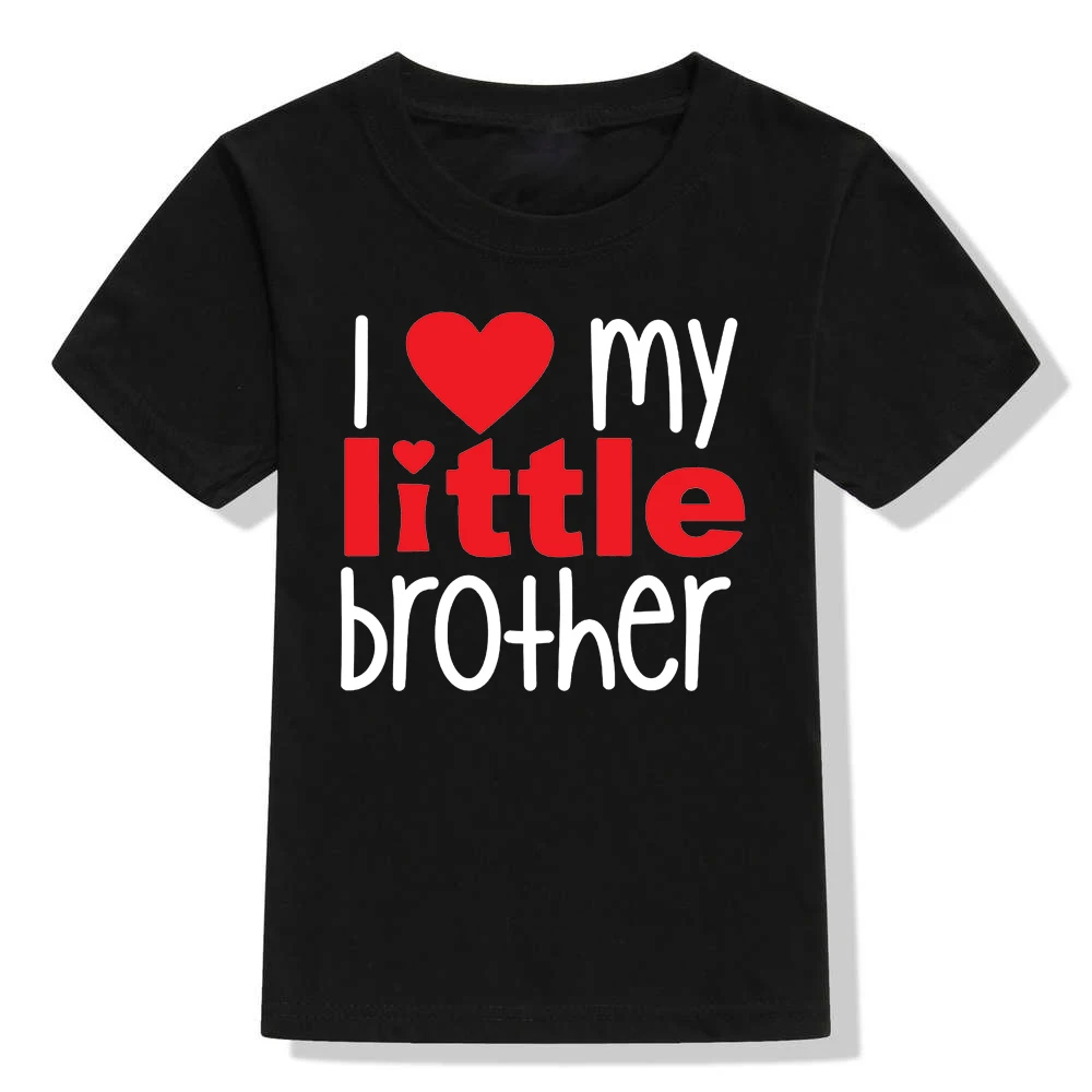 I Love My Big Brother Little Matching Shirts Boys Summer Tshirt Newborn Baby Bodysuit Twins Shower Gifts