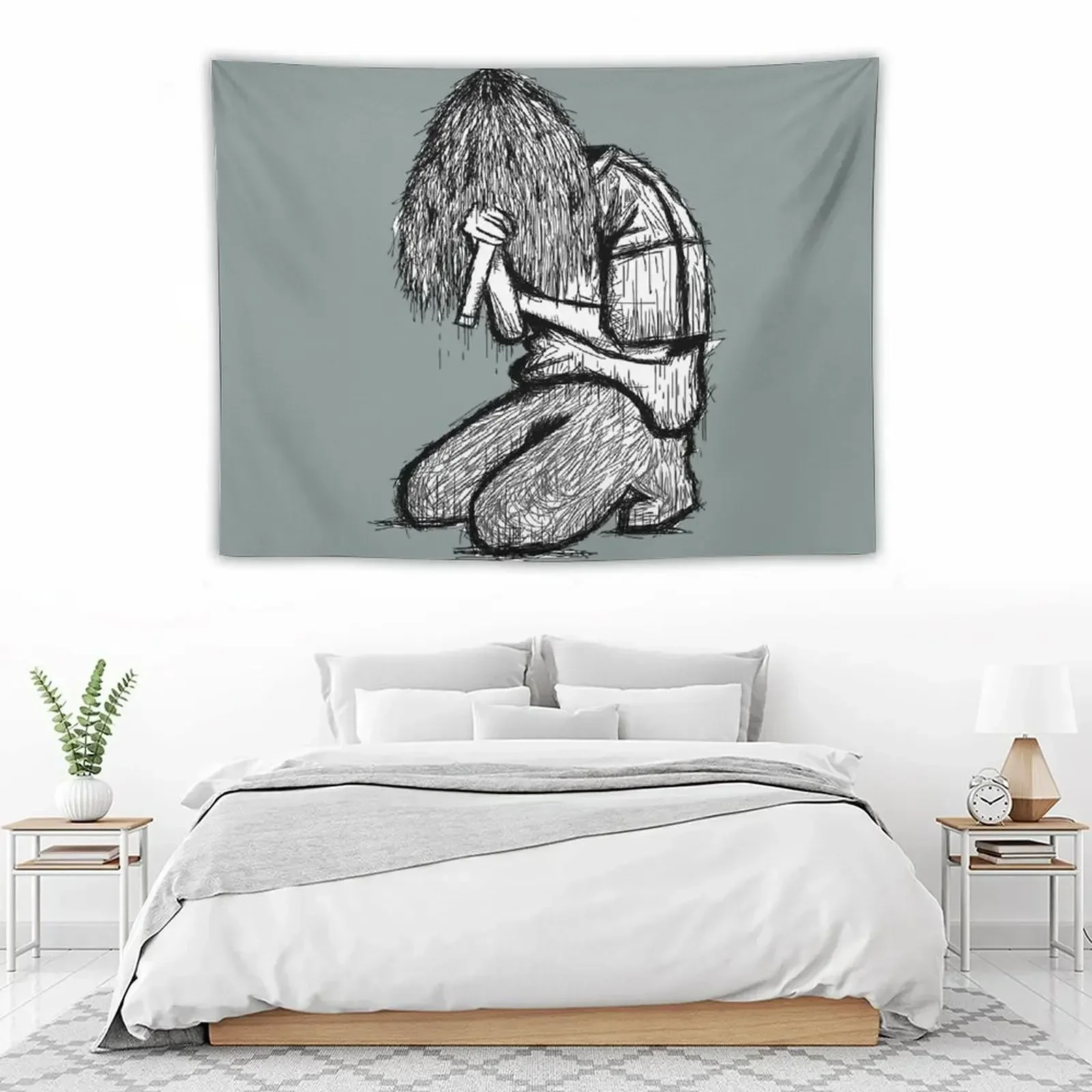 Teamsesh Bones рисунок гобелен ковер стены комнаты эстетический декор