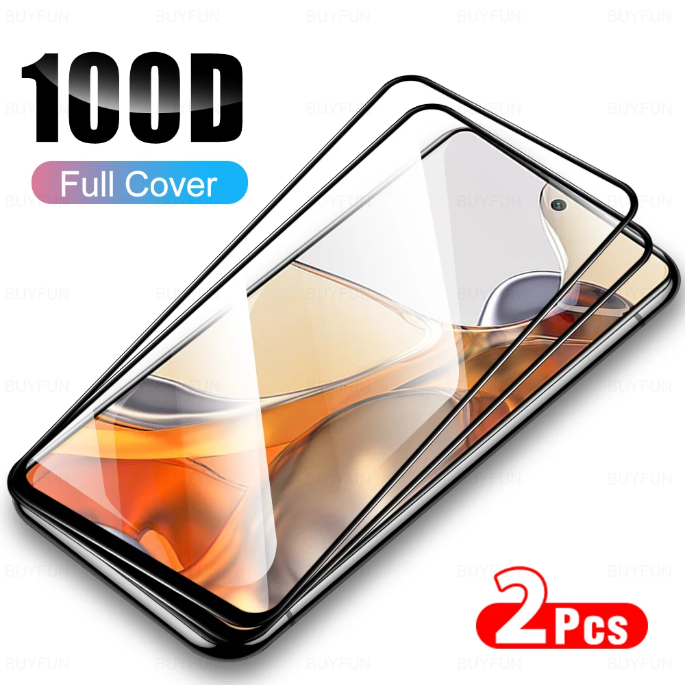 

2Pcs Coverage Screen Protector For Xiaomi Mi 11TPro 11T 11 T 11Lite 11 Lite 5G NE Protective Glass Tempered Film 6.67" 2107113SG