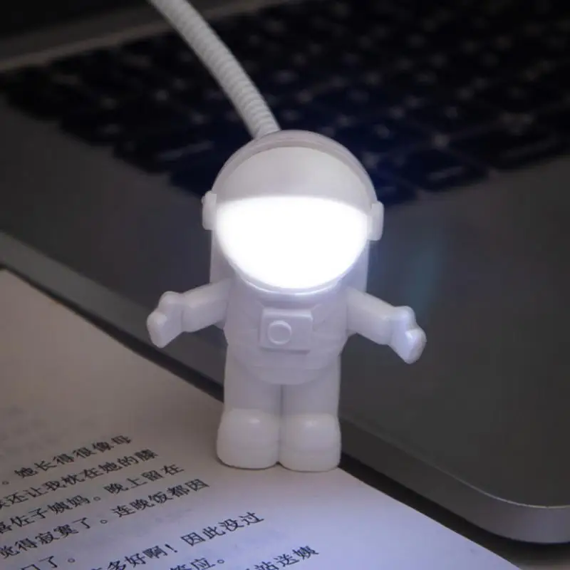 

Usb-лампа в виде астронавта Spaceman, ночник в спальню, Гибкая Настольная лампа для домашнего декора, портативный светодиодный ночник