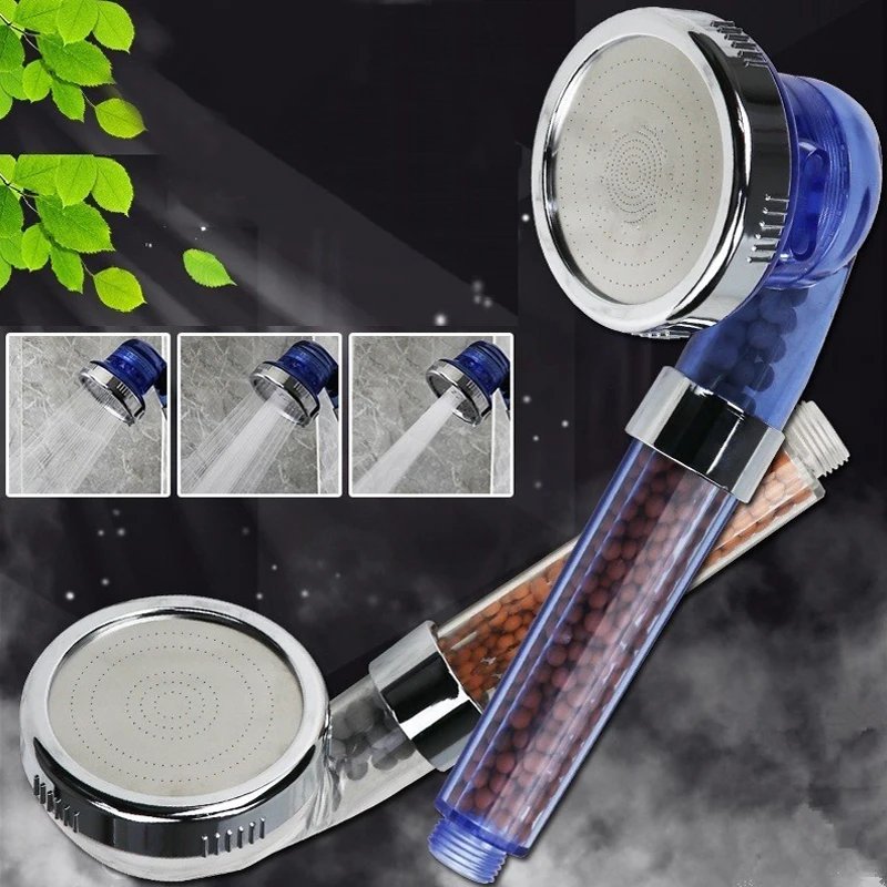 

Трехступенчатая Душевая насадка с сверхзаряженными отрицательными ионами можно разобрать и постирать, душевая кабина, ручная ванна, душев...