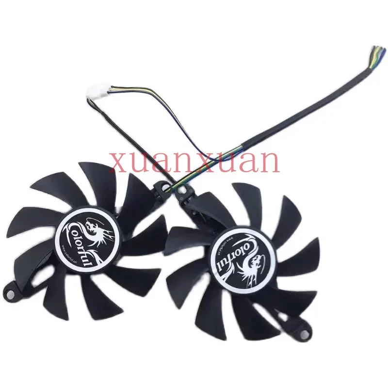 Новый охлаждающий вентилятор предназначен для MSI GTX950 GTX 960 1050 1060 P106 с круглым