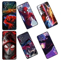 spiderman marvel for xiaomi redmi 10 k50 k50g 9 9a 9t 9c 9at 8 8a 7a 6 6a 5 4x s2 2022 5g pro gaming plus black phone case capa
