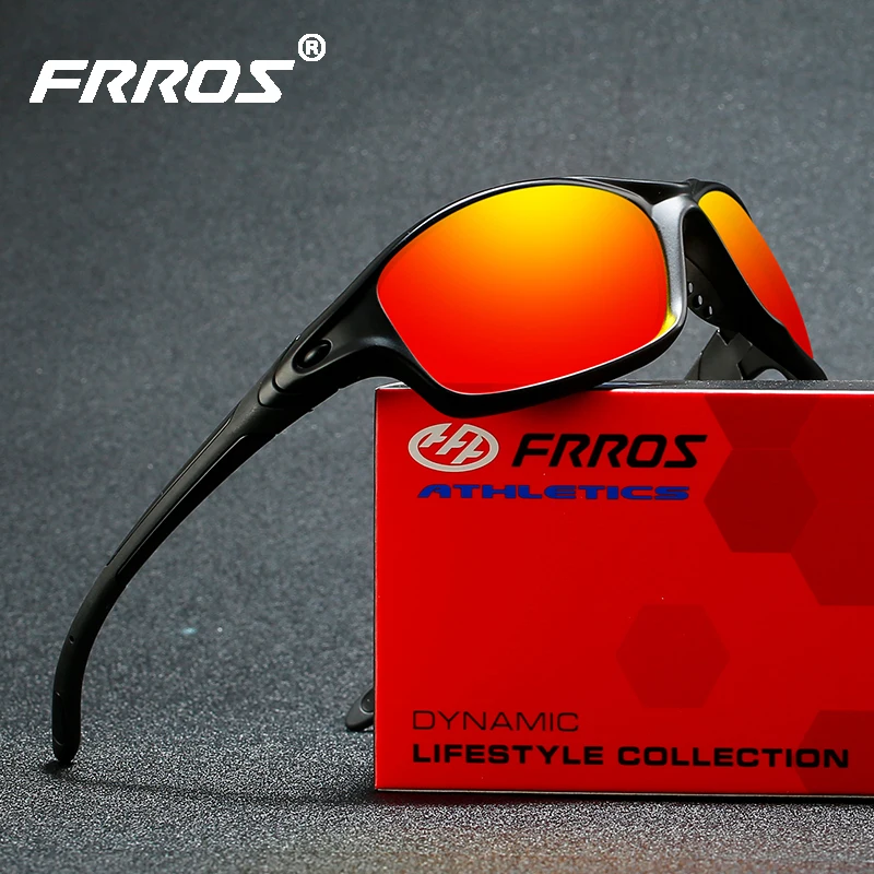 

FRROS Polarized Sunglasses Men Brand Fashion Outdoor Travel High Quality Sun Glasses Lightweight Eyeglasses Frame Goggles 5241