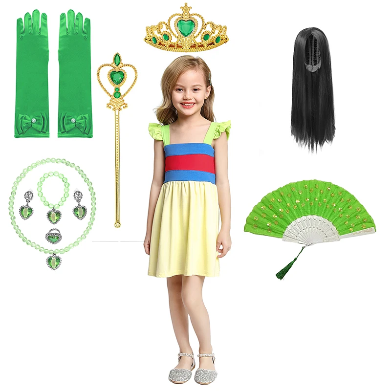 

Детский костюм принцессы для косплея, для девочек 2-8 лет