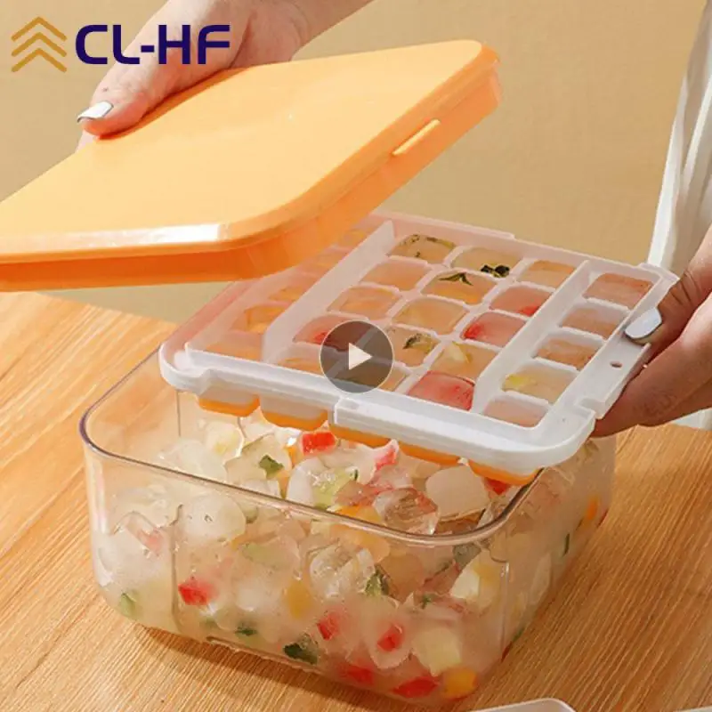 

Kitchen Accessories Ice Mold Modern Minimalist Easy Demoulding Homemade Ice Ball Sealed Box Plastic Refrigerator Quick-frozen 1l