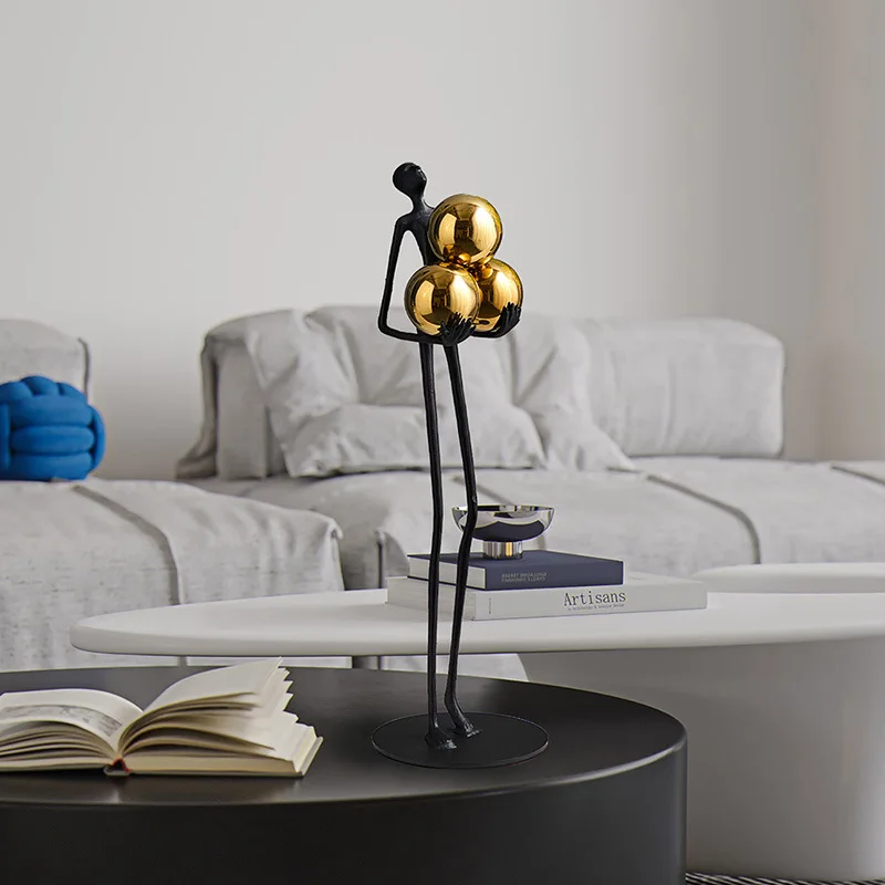 

Elegant Room Ornaments For Nordic Home Decor Floor Ball Figures Sculpture Living Room Decoration Sculptures Decorative Statues