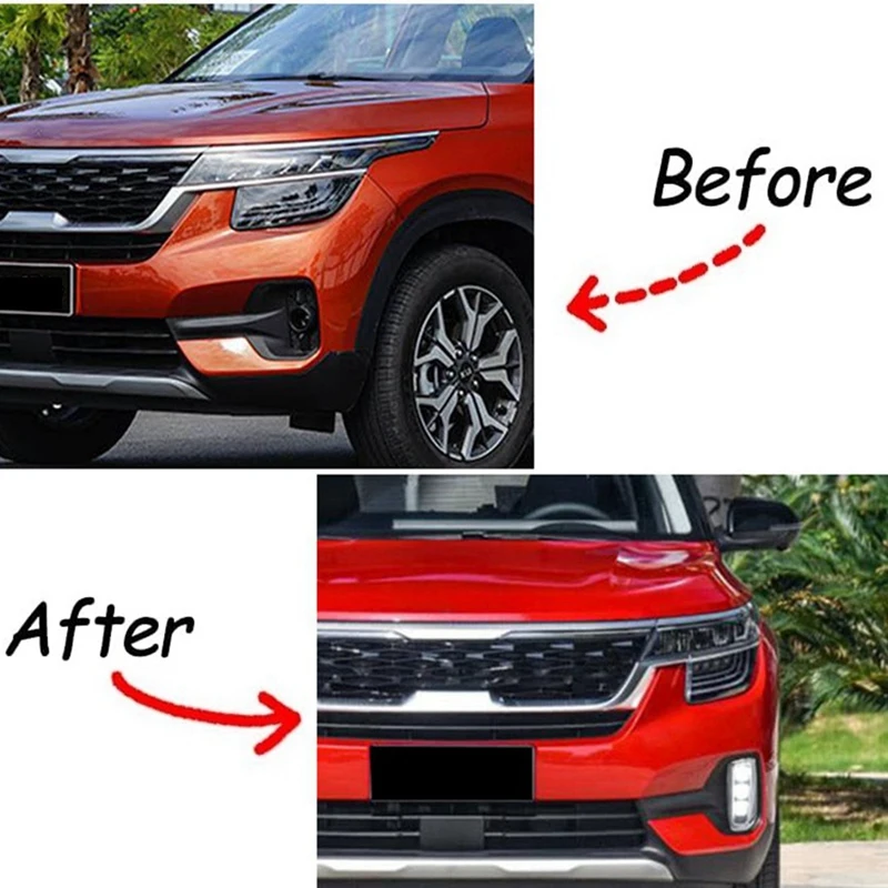 Автомобильные светодиодные DRL дневные ходовые огни для Kia Seltos KX3 2020 2021 индикатор