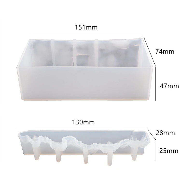 Акция! Набор форм из силикона "Горы, море, волна, водная поверхность, зеркало" для самостоятельного создания кристального эпоксидного смолы.