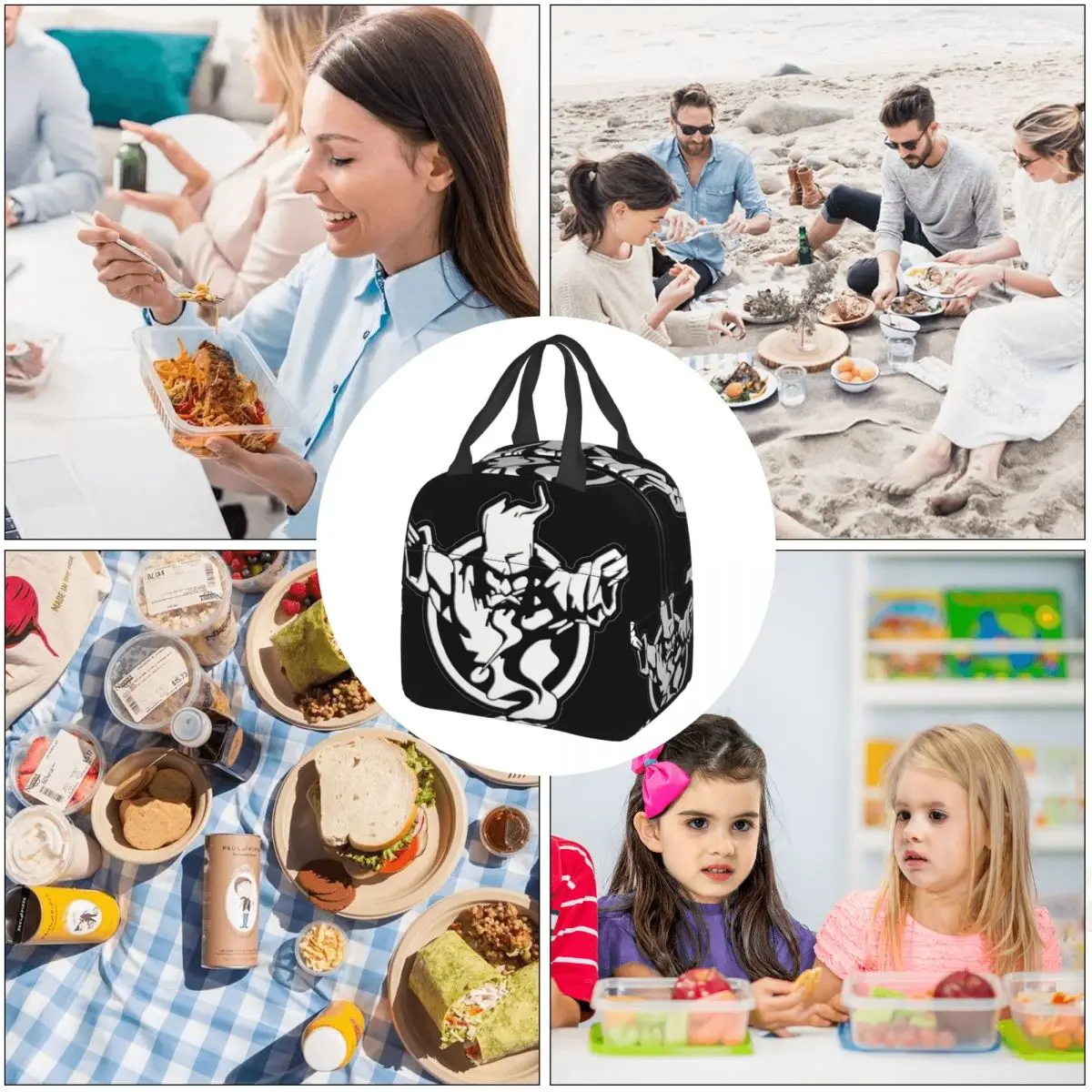 Thunderdome Insulated lunch bag Movie Die Hard Women Kids Cooler Bag Thermal Portable Lunch Box Ice Pack Tote images - 6