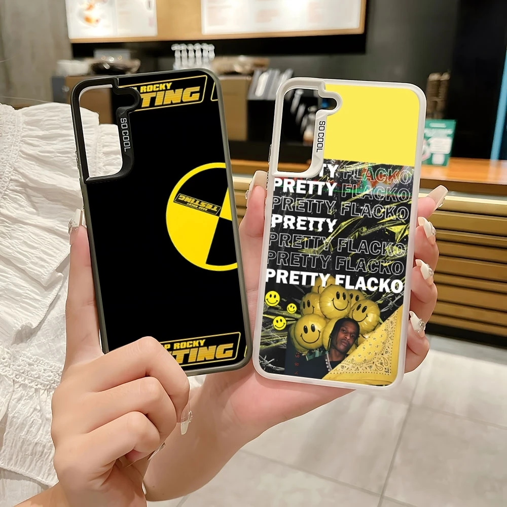 ASAP Mob Asap Rocky Rapper TESTING Чехол для телефона Цветной серебристый Модный чехол Samsung S 22 23