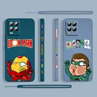 avengers cartoon hero for oppo realme 50i 50a 9i 8 pro find x3 lite gt master a9 2020 liquid left rope phone case capa cover