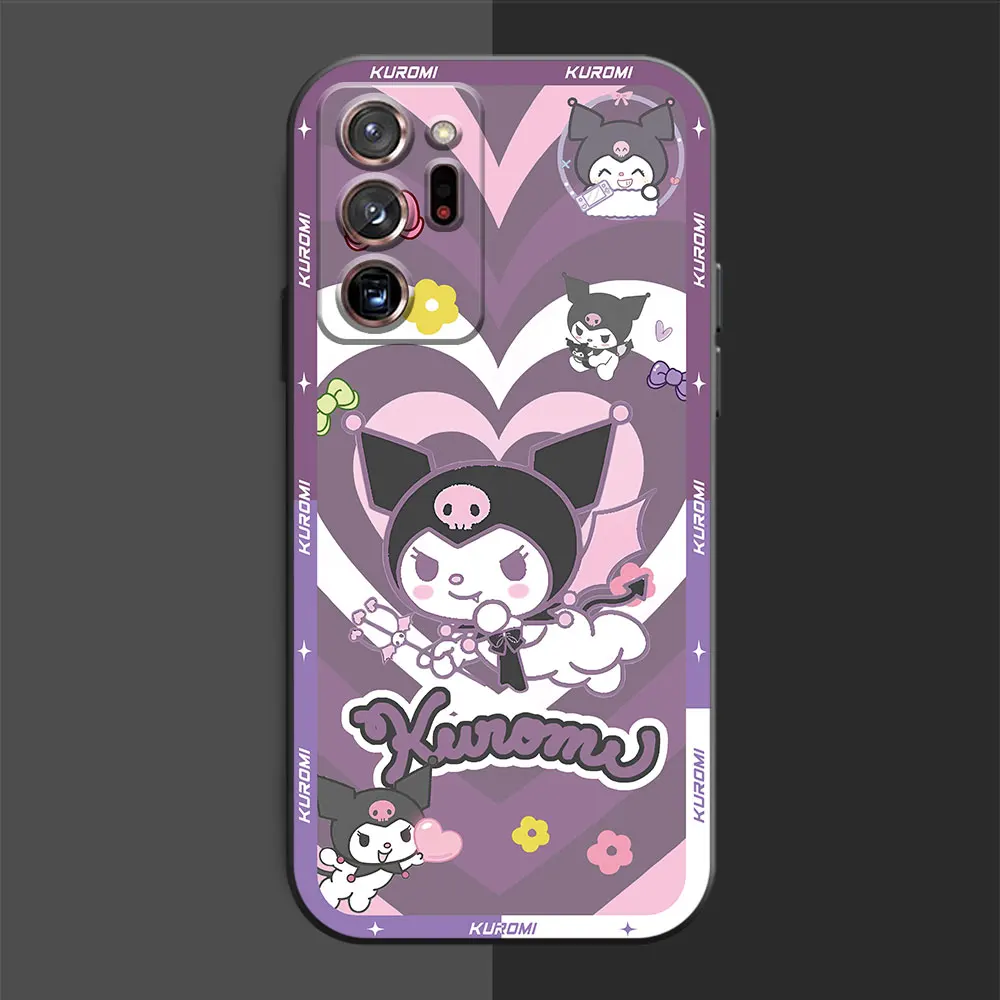 Силиконовый чехол для Samsung Galaxy S9 S8 Plus Note 9 8 20 Ultra 10 S10 чехол-накладка Sanrio Hello Kitty Kuromi