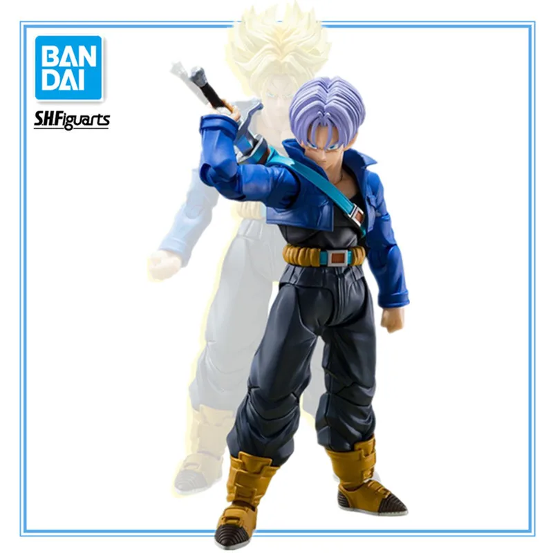 

In Stock BANDAI S.H.Figuarts Dragon Ball Z Super Saiya Trunks The Boy From The Future PVC SHF Anime Action Figures Model Toy