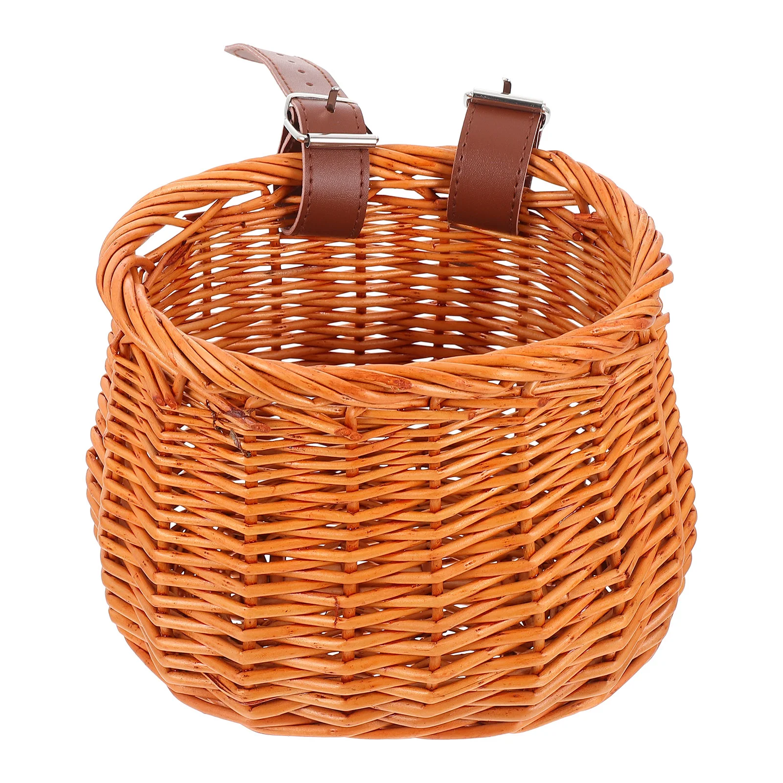 

Basket Bike Front Baskets Dog Wicker Handlebar Woven Rattan Girls Storage Pet Mountain Cycle Hand Bask Holder Willow Scooter