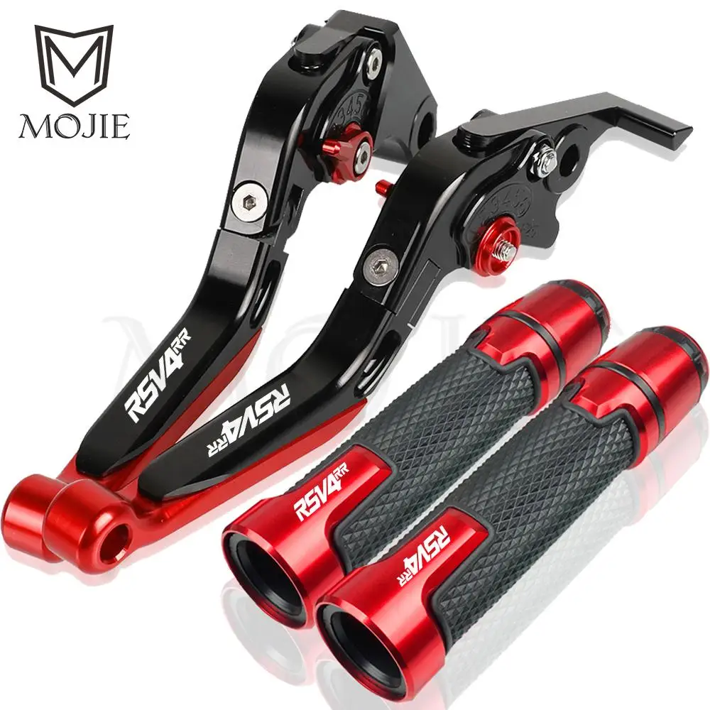 

For APRILIA RSV4RR 2009 2010 2011 2012 2013 2014 2015 2016-2019 Handle Grips RS V4 RR Folding Extendable Brake Clutch Lever Part