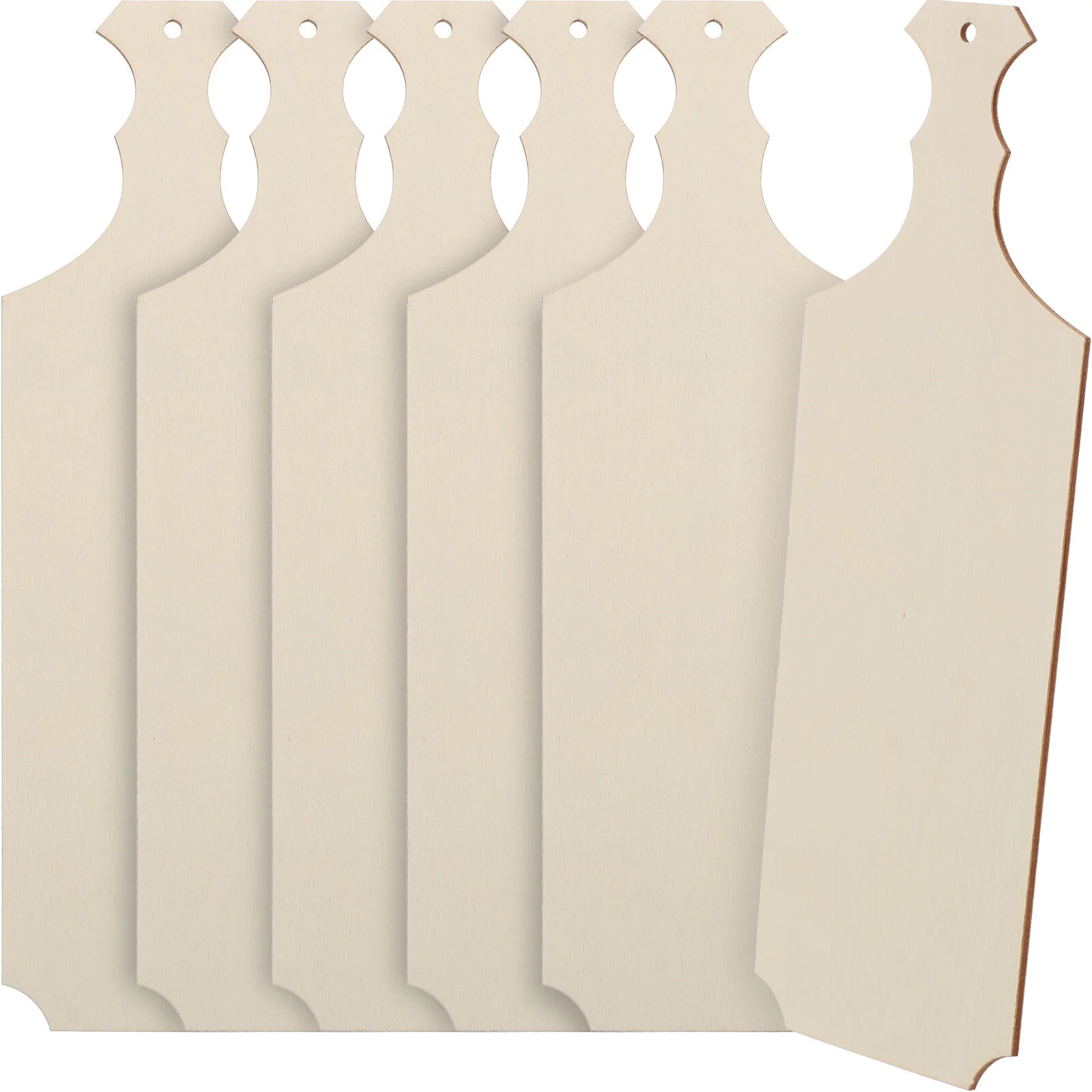 

6 Pcs Serving Plate Mini Decor Wooden Bread Tray Blank Cutting Board Self Made Fruit Crafting Chopping Unfinished