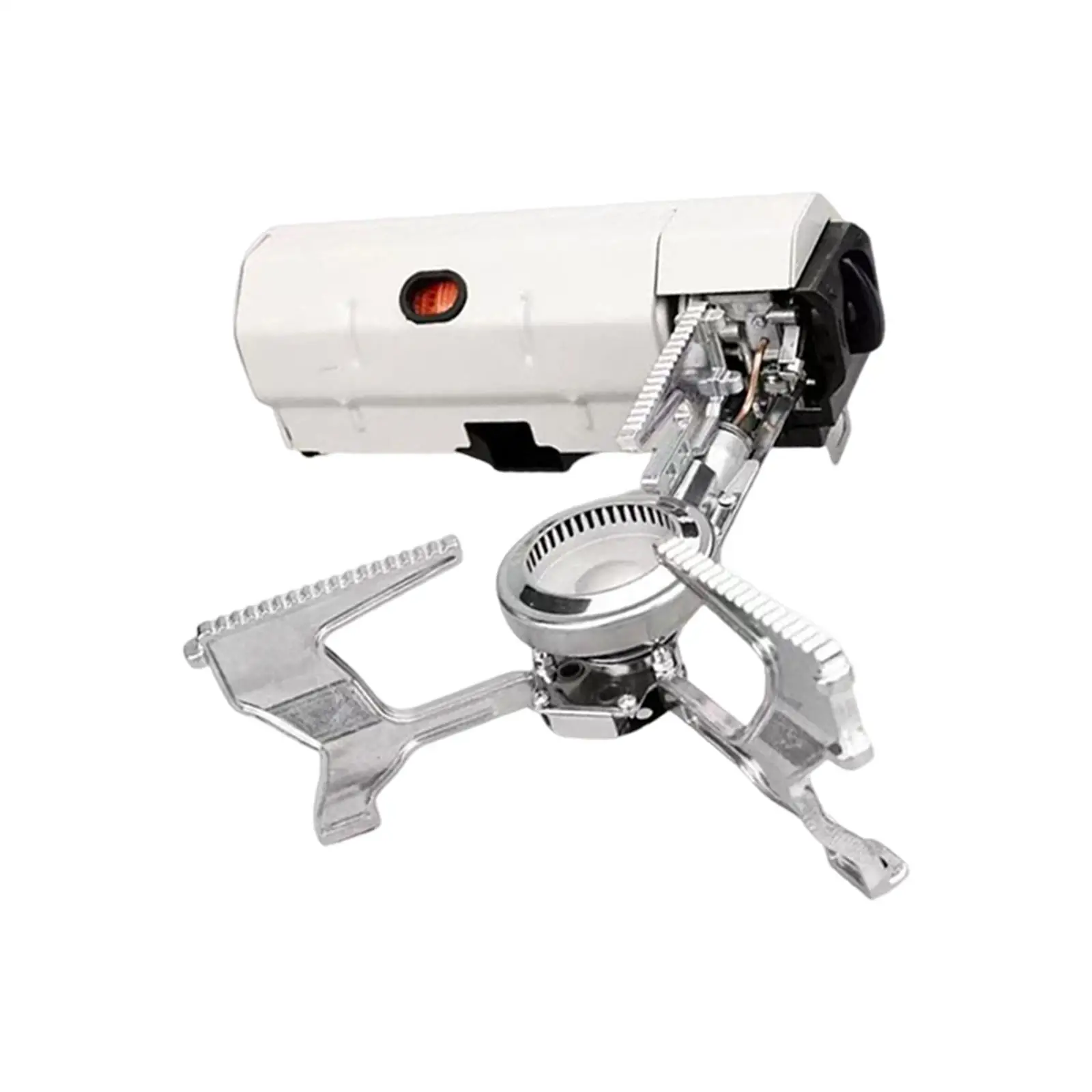 

Folding Camping Gas Furnace Freely Adjust Supplies Compact Tea Cooker Cookware for Tourist Outdoor Hiking Fishing Picnic