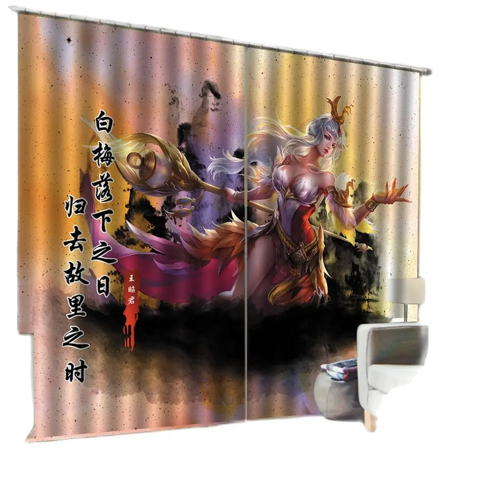 

Popular King Glory Game Theme Shading Bedroom Living Room Curtain