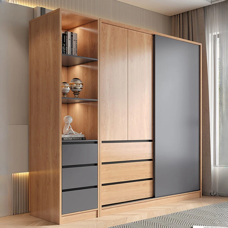 Многослойный шкаф-органайзер современный минималистичный шкаф для хранения