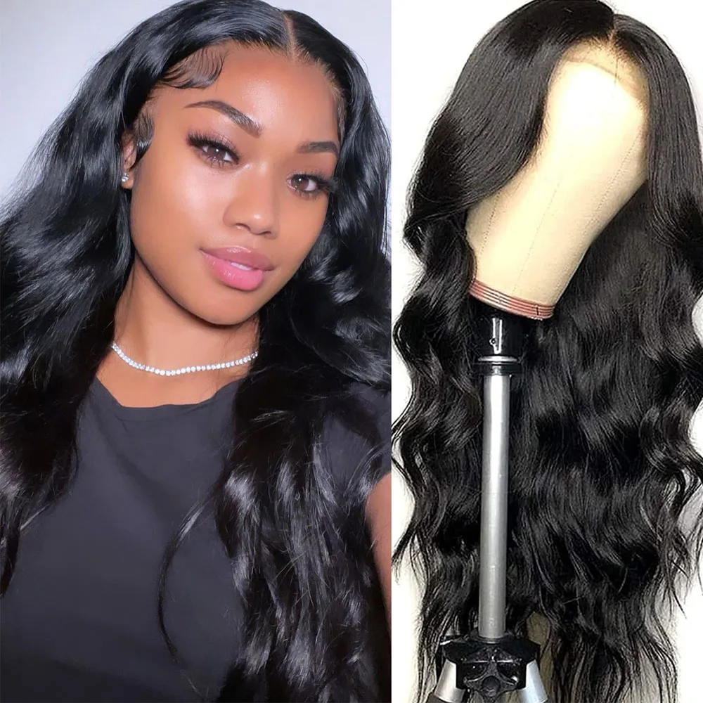 

Lace Front Human Hair Wigs For Women Body Wave Lace Front Wig Brazilian 4x4 Closure Wigs 13x4 Transparent HD Lace Frontal Wig