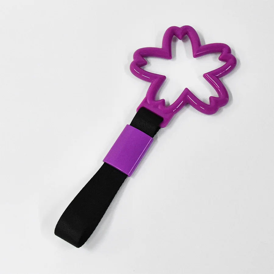 JDM светящееся кольцо в форме цветка сакуры Tsurikawa с черным нейлоновым ремешком -