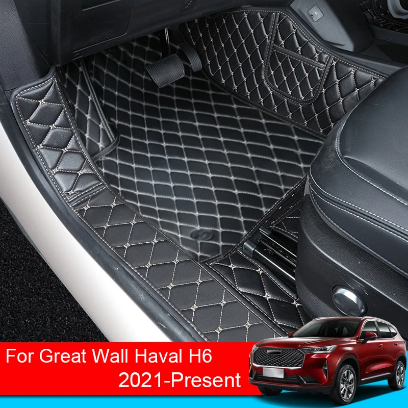 

Автомобильный Стайлинг из искусственной кожи коврик для ног Great Wall Haval H6 2021-Present LHD защита для пола водонепроницаемый коврик авто аксессуар