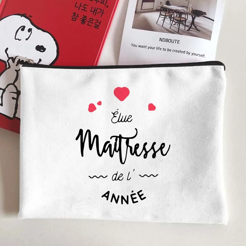 Женская косметичка с рисунком Спасибо хозяйке белый чехол для косметики Женский