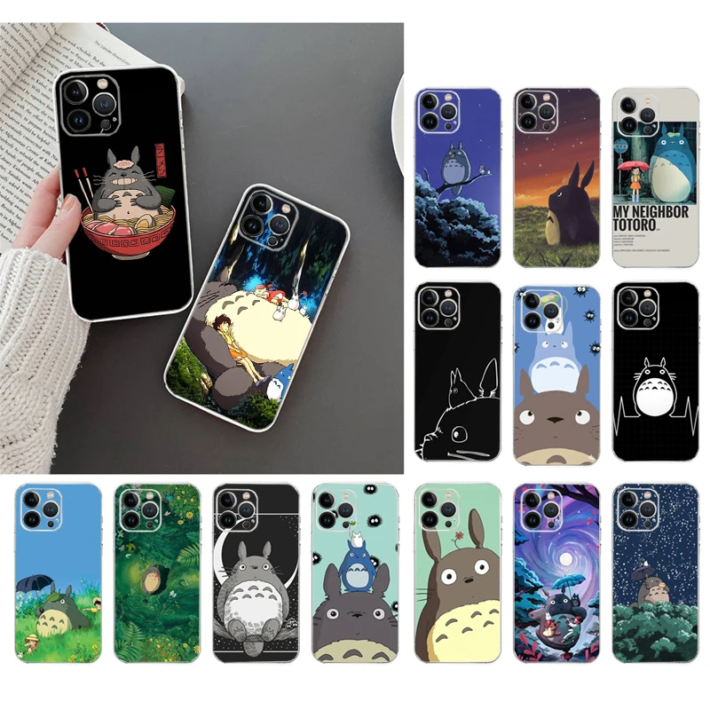 

Phone Case For iphone 14 Pro Max 13 12 11 Pro Max XS XR X 12mini 7 8 14 Plus SE My Neighbor Totoro Case Funda