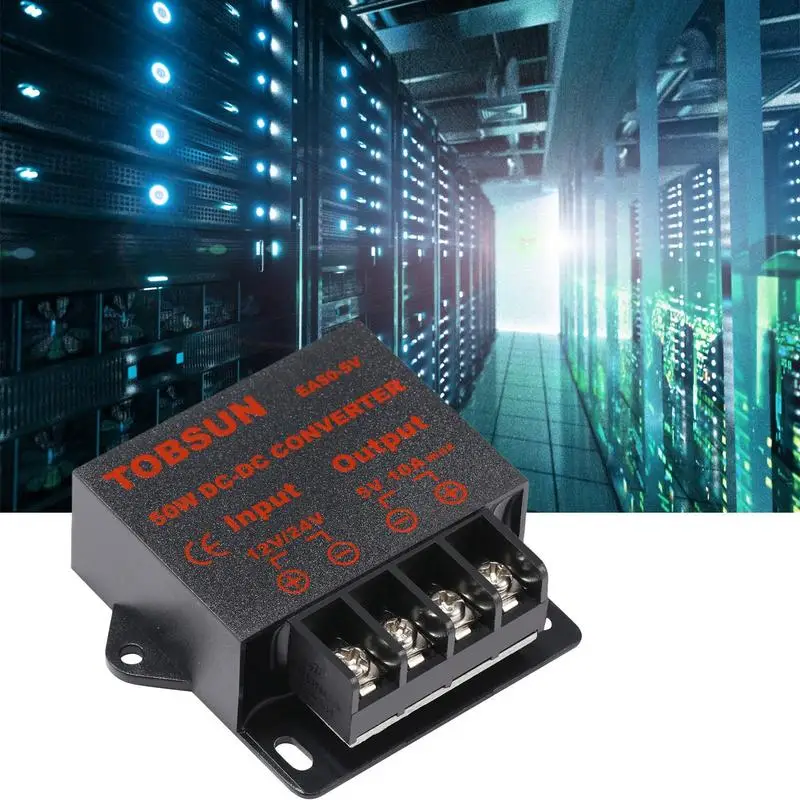 

DC DC Converter 12V to 5V Boost Converter Universal Car Power Converter Step Down Module Vehicle Voltage Reducer Regulator