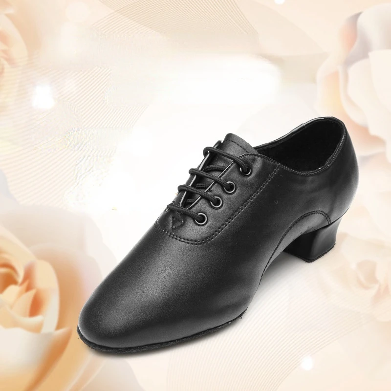 

Brand New Latin Dance Shoes Modern Men's Ballroom Tango Children Man Dance Shoes Black Color Teacher Shoes